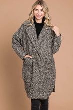 Load image into Gallery viewer, Culture Code Full Size Lapel Collar Double Breast Teddy Coat
