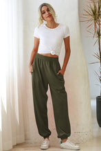 Load image into Gallery viewer, Elastic Waist Joggers with Side Pockets
