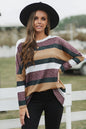 Multicolor Striped Long Sleeve Tunic