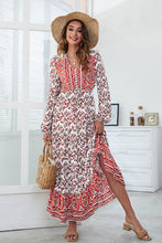 Load image into Gallery viewer, Floral V-Neck Maxi Dress
