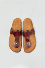 Load image into Gallery viewer, MMShoes Drift Away T-Strap Flip-Flop in Brown
