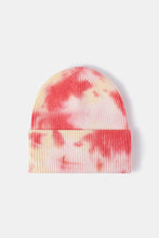 Load image into Gallery viewer, Tie-Dye Cuffed Rib-Knit Beanie Hat

