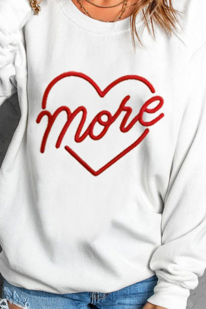 Letter Graphic Drop Shoulder Sweatshirt