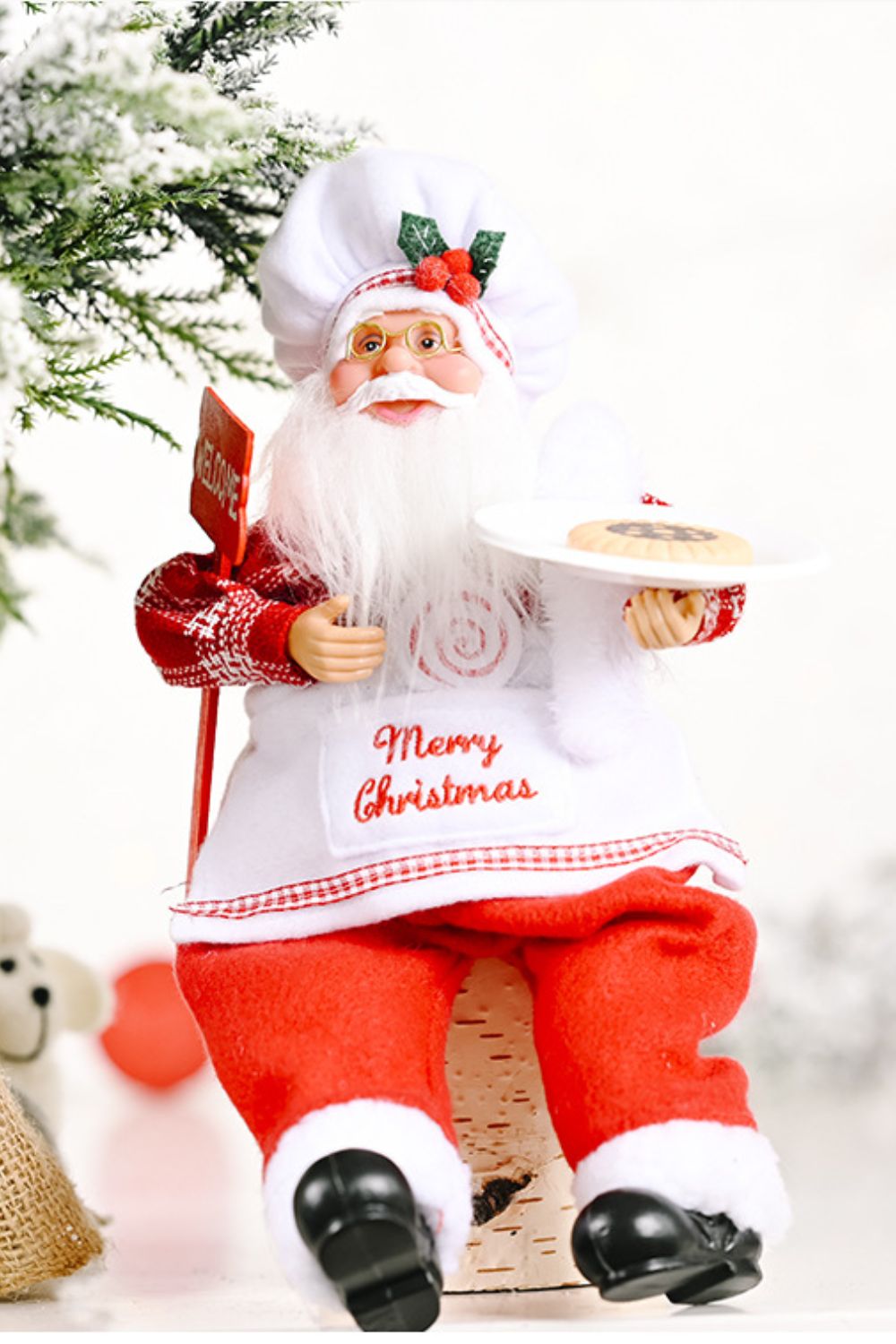 Christmas Sitting Santa Claus Figure