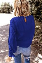 Load image into Gallery viewer, Round Neck Flounce Sleeve Top
