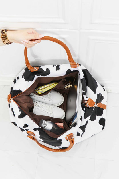 Animal Print Plush Weekender Bag