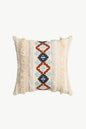 2 Styles Embroidered Fringe Detail Pillow Cover