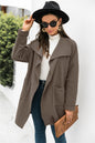 Waterfall Collar Open Front Coat