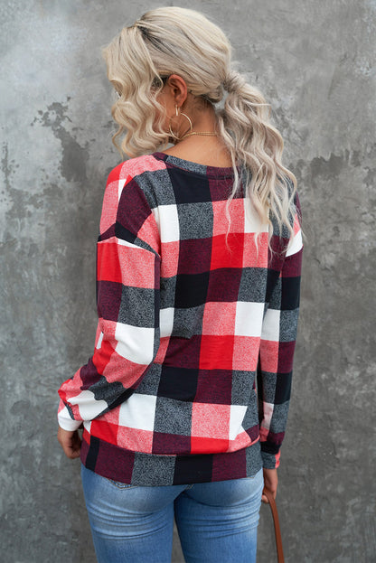 Buffalo Check Drop Shoulder Pullover