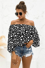 Load image into Gallery viewer, Polka Dot Off-Shoulder Layered Blouse
