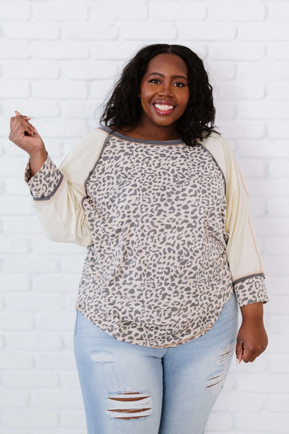 Jodifl Bestie Full Size Run Leopard Baseball Tee