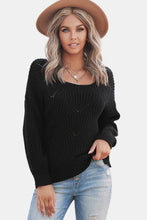 Load image into Gallery viewer, Drop Shoulder Round Neck Sweater
