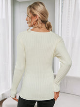 Load image into Gallery viewer, Crisscross Rib-Knit Sweater

