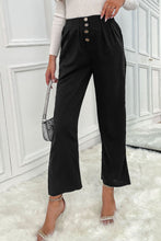 Load image into Gallery viewer, Button Fly Wide Leg Pants
