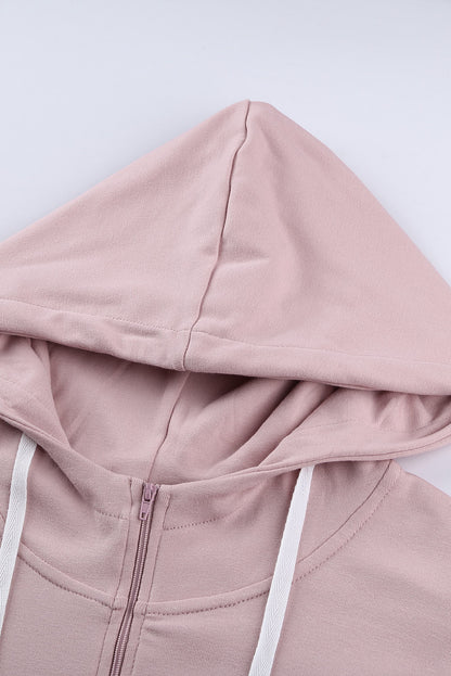 Color block Half Zip Hoodie