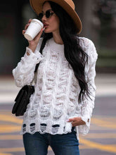 Load image into Gallery viewer, Cable-Knit Distressed Sweater
