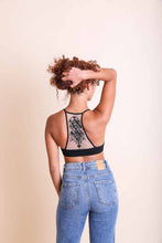 Load image into Gallery viewer, Tattoo Mesh Racerback Bralette
