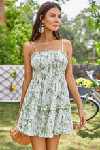 Load image into Gallery viewer, Floral Frill Trim Smocked Dress
