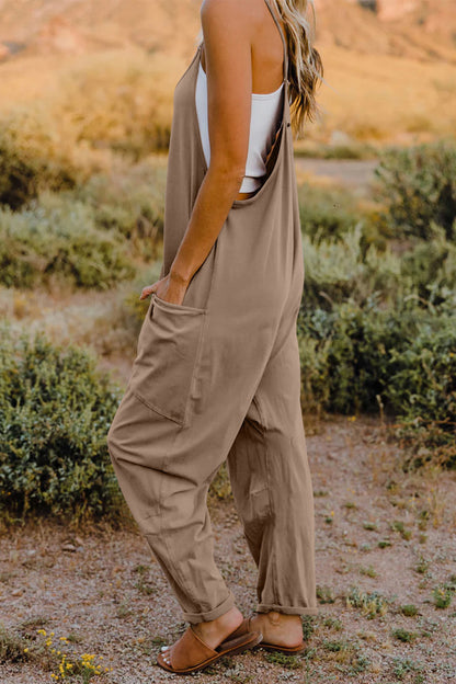 Double Take  V-Neck Sleeveless Jumpsuit with Pocket