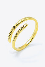 Load image into Gallery viewer, FAITH OVER FEAR Bypass Ring
