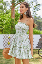 Load image into Gallery viewer, Floral Frill Trim Smocked Dress

