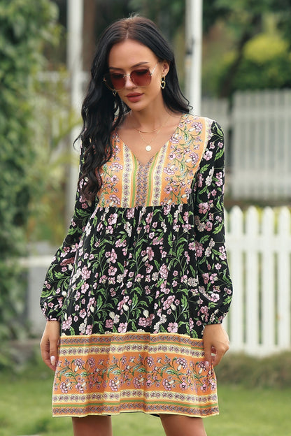 Full Size Range Mixed Floral Dress