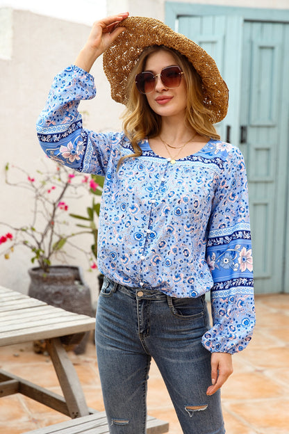 Floral Long Sleeve Shirt