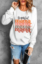 Load image into Gallery viewer, THANKFUL MAMA Graphic Dropped Shoulder Round Neck Sweatshirt
