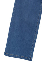 Load image into Gallery viewer, Flared High Waist Pin Tuck Jeans

