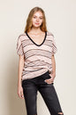 Striped Knit Tee