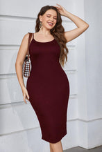 Load image into Gallery viewer, Plus Size Adjustable Spaghetti Strap Dress
