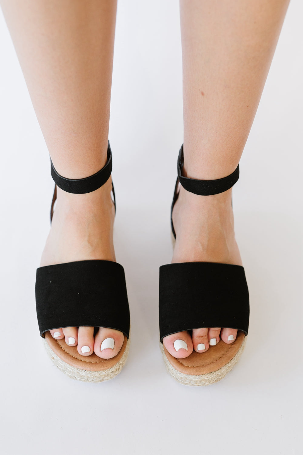 WeeBoo Every Step Espadrille Platform Sandal in Black