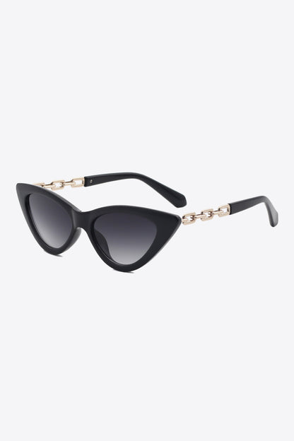 Chain Detail Cat-Eye Sunglasses