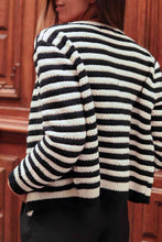 Load image into Gallery viewer, Striped Button Down Cardigan
