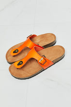 Load image into Gallery viewer, MMShoes Drift Away T-Strap Flip-Flop in Orange
