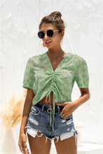 Load image into Gallery viewer, Ditsy Floral Drawstring Tee
