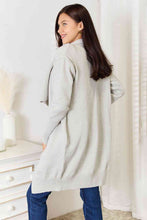 Load image into Gallery viewer, Double Take Open Front Duster Cardigan with Pockets
