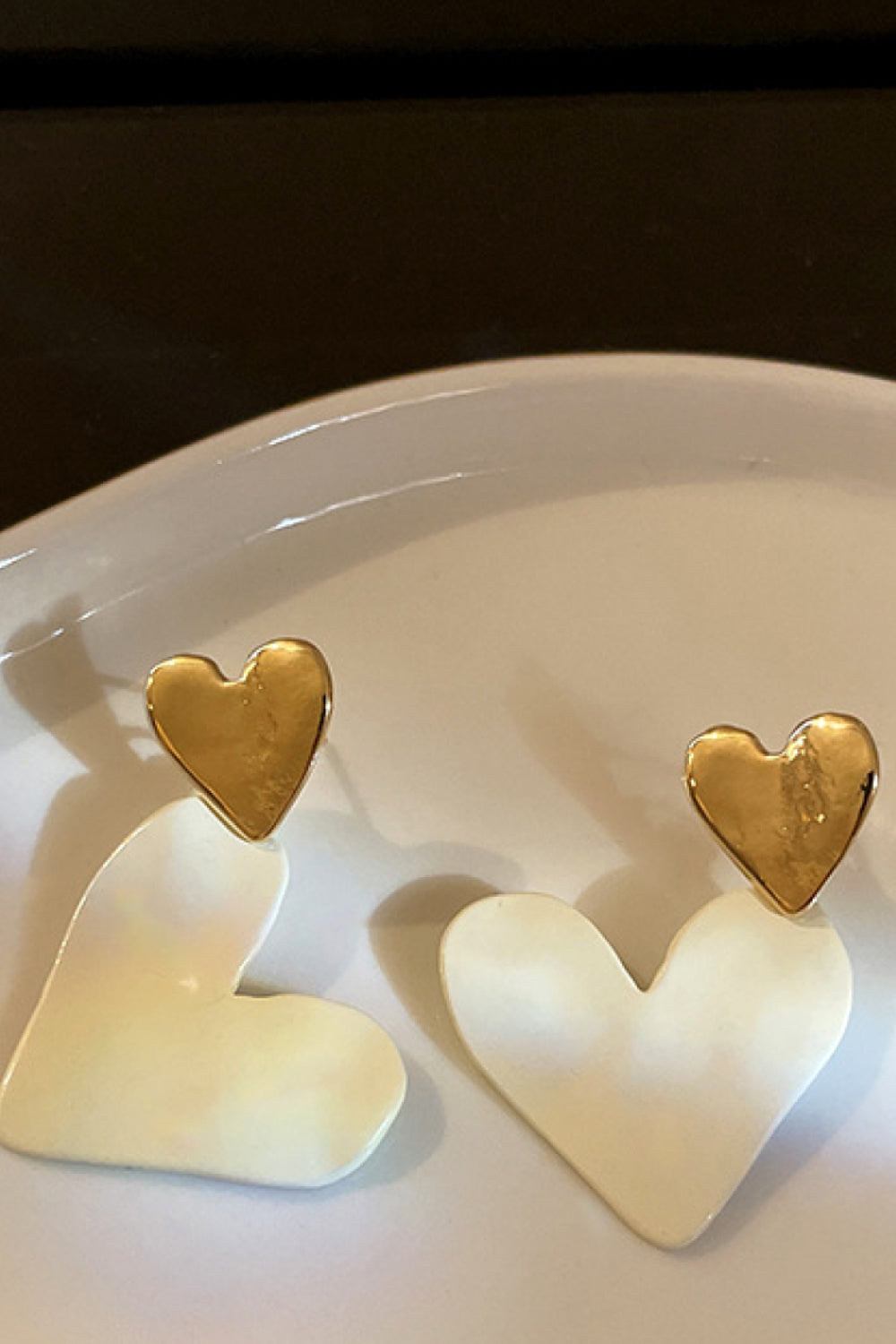 Heart-Shape Drop Earrings