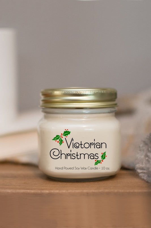 Victorian Christmas Holiday Soy Wax Candle