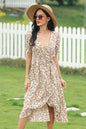 Full Size Range Paisley Wrap Frill Sleeve Dress