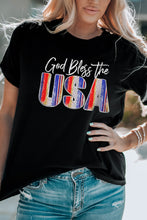 Load image into Gallery viewer, GOD BLESS THE USA Cuffed T-Shirt
