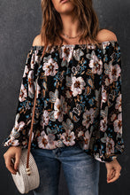 Load image into Gallery viewer, Floral Off-Shoulder Balloon Sleeve Blouse
