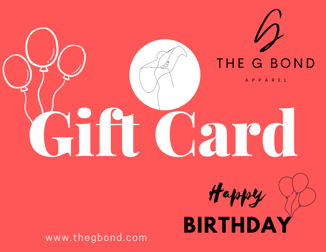 TheGBond Happy Birthday Gift Card