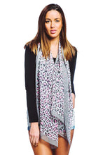 Load image into Gallery viewer, Fashion Silky Leopard Print Oblong Scarf
