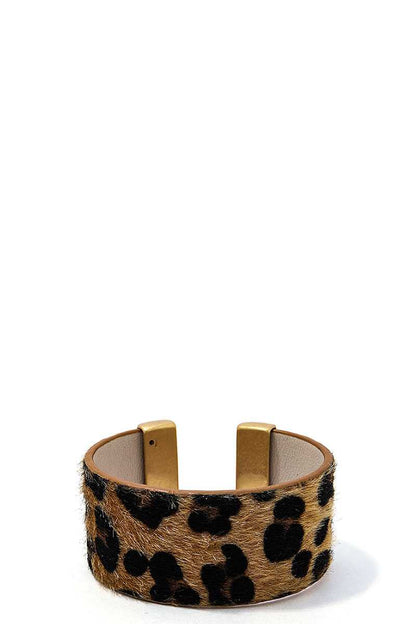 Chic Leopard Fur Fashion Bangle