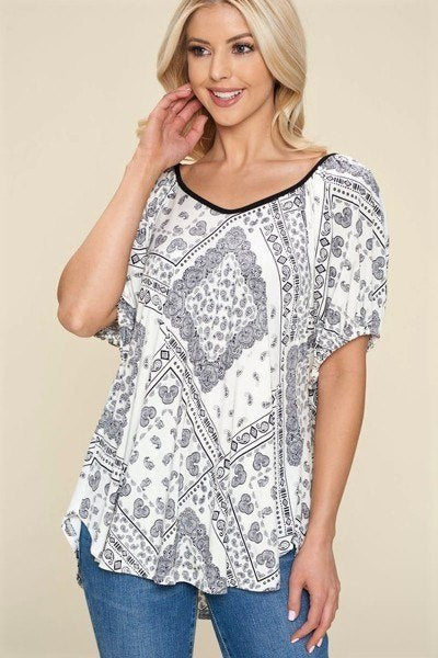 Paisley Venechia Printed Fashion Top