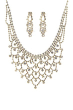 Load image into Gallery viewer, Fashion Design Rhinestone Necklace And Earring Set
