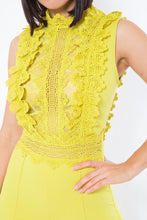 Load image into Gallery viewer, Crochet Lace Combined Bodice Jumpsuit
