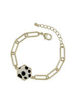 Load image into Gallery viewer, Metal Clothing Pin Chain Leopard Haircalf Bracelet
