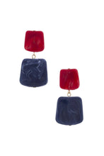 Load image into Gallery viewer, Acetate Resin Square Drop Earring
